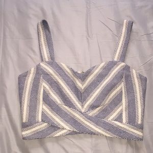 Striped crop top